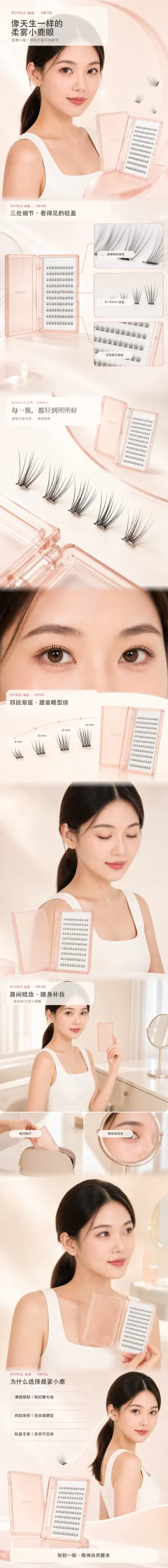 ROVELLE AIRVEIL 假睫毛完整电商详情页